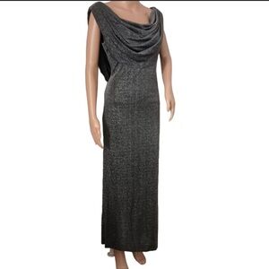 Alex Evenings Black Shimmer Formal Gown